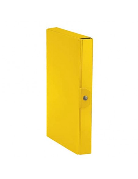Cartella portaprogetti Esselte C84 DELSO ORDER dorso 4 cm presspan lucido giallo 25x35 cm  - 390384090