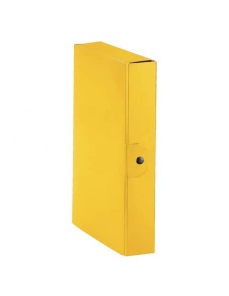 Cartella portaprogetti Esselte C86 DELSO ORDER dorso 6 cm presspan lucido giallo 25x35 cm - 390386090
