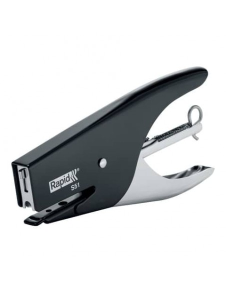 Cucitrice a pinza Rapid S51 Supreme fino a 12 fogli Rapid nera 10538705