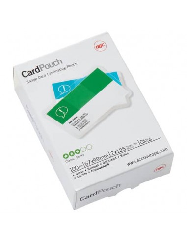 Pouches per plastificatrici a caldo GBC 2x125 µm finitura lucida 6