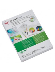 Pouches per plastificatrici a caldo GBC 2x250 µm finitura lucida formato A4 conf. da 50 - 3740449