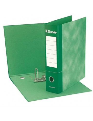 Registratore commerciale Esselte Essentials G73 23x30 cm dorso 8 cm verde - 390773180
