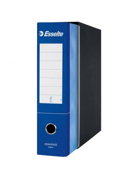 Registratore protocollo Esselte Essentials G75 23x33 cm dorso 8 cm blu - 390775050