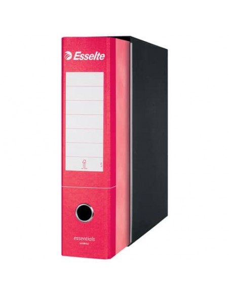Registratore protocollo Esselte Essentials G75 23x33 cm dorso 8 cm rosso - 390775160