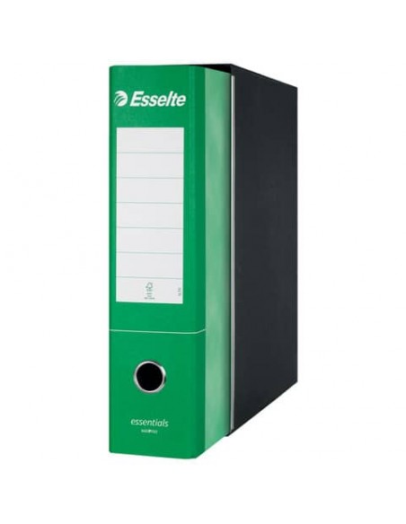 Registratore protocollo Esselte Essentials G75 23x33 cm dorso 8 cm verde - 390775180