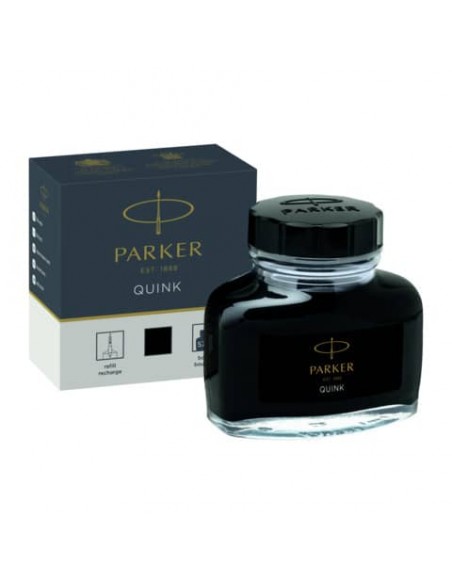 Inchiostro per penna stilografica Parker Quink 57 ml Parker nero 1950375