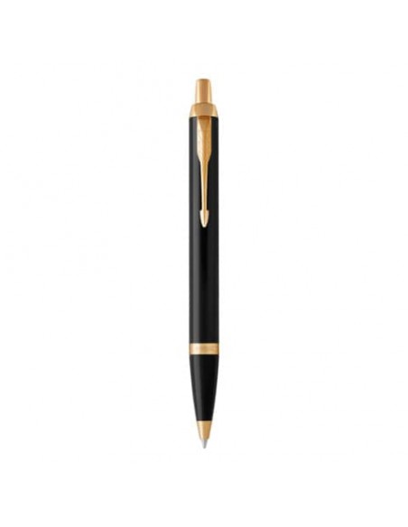 Penna a sfera Parker IM punta M inchiostro blu Parker Black GT 1931666