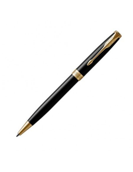 Penna a sfera Parker Sonnet punta M inchiostro nero Black GT 1931497