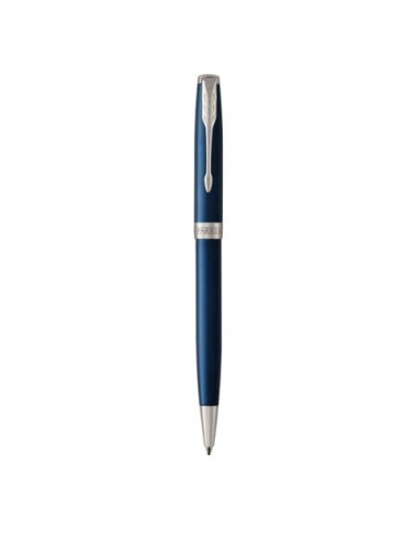 Penna a sfera Parker Sonnet punta M inchiostro nero Subtle Blue CT 1931536