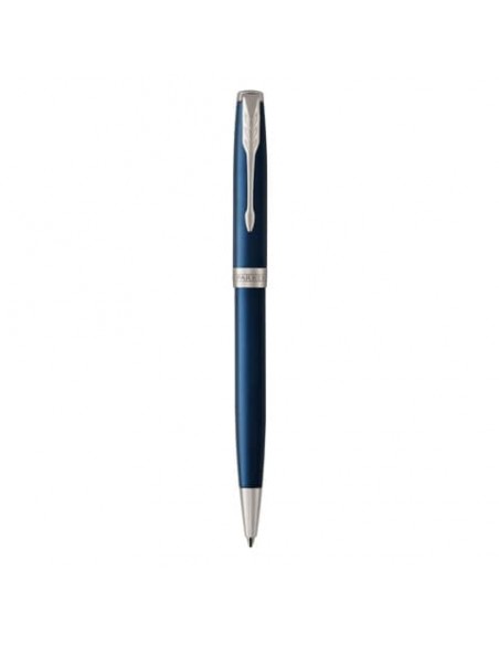 Penna a sfera Parker Sonnet punta M inchiostro nero Subtle Blue CT 1931536