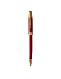 Penna a sfera Parker Sonnet Red Lacquer GT punta M inchiostro nero Red GT 1931476