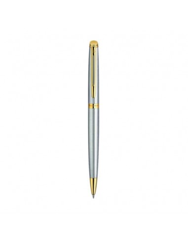 Penna a sfera Waterman Hemisphere GT inchiostro blu Waterman argento con finiture placcate in oro - S0920370