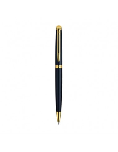 Penna a sfera Waterman Hemisphere GT inchiostro blu Waterman nero con finiture placcate in oro - S0920770