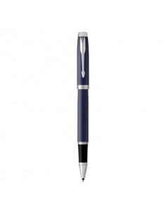 Penna roller Parker IM punta F inchiostro nero Blue GT 1931661