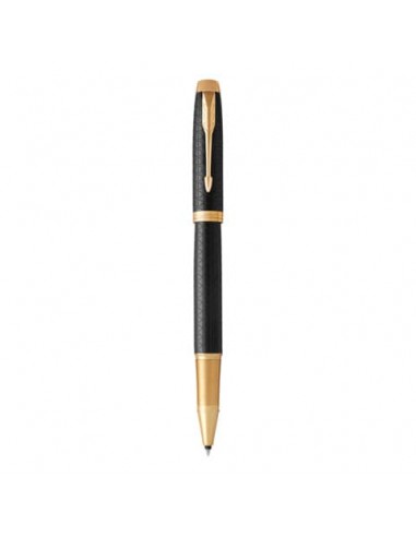 Penna roller Parker IM punta F inchiostro nero Premium Black GT 1931660