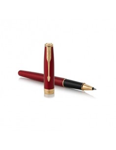 Penna roller Parker Sonnet punta F inchiostro nero Parker Red GT 1931475