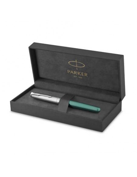 Penna stilografica Parker Sonnet Parker punta F inchiostro nero Green CT 2169362