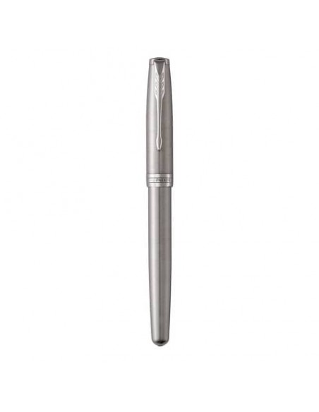 Penna stilografica Parker Sonnet Parker punta F inchiostro nero Stainless Steel CT - 1931509