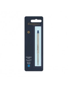 Refill penna a sfera Waterman in blister Waterman punta fine - blu 1964016