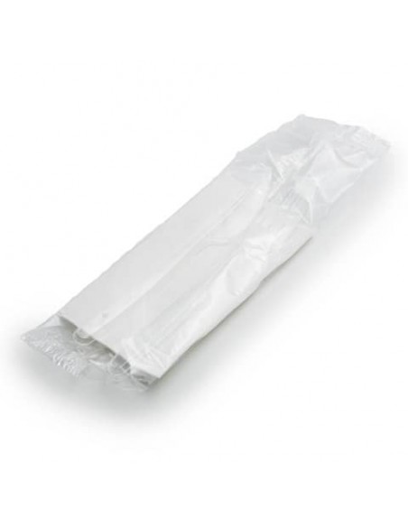 Set coltello + forchetta e tovagliolo conf. 500 pz Multiplate - 81025