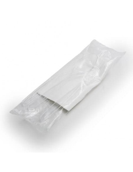 Set coltello + forchetta + cucchiaio e tovagliolo Multiplate conf. 500 pz  - 81026