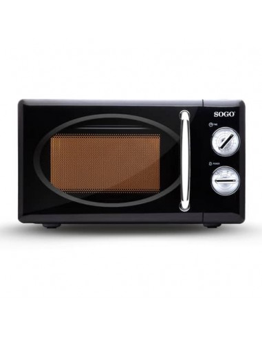 Microonde in alluminio Sogo Vintage 20 litri - 700 W nero - HOR-SS-890