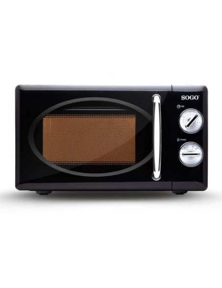 Microonde in alluminio Sogo Vintage 20 litri - 700 W nero - HOR-SS-890