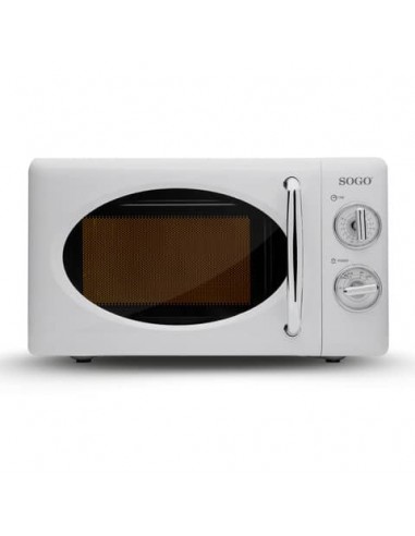 Microonde in alluminio Sogo Vintage 20 litri - 700 W bianco - HOR-SS-890-W