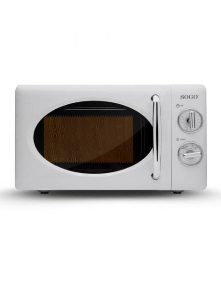 Microonde in alluminio Sogo Vintage 20 litri - 700 W bianco - HOR-SS-890-W