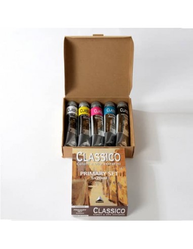 Colori a olio Maimeri Classico in tubetto 20 ml - conf. da 5 colori assortiti - M0398049