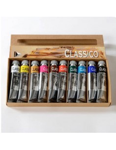 Colori a olio Maimeri Classico in tubetto 20 ml - conf. da 10 colori assortiti - M0398100