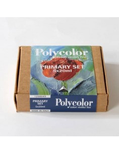 Colori vinilici fini Maimeri Polycolor in tubetto 20 ml - conf. da 5 colori assortiti - M1298049