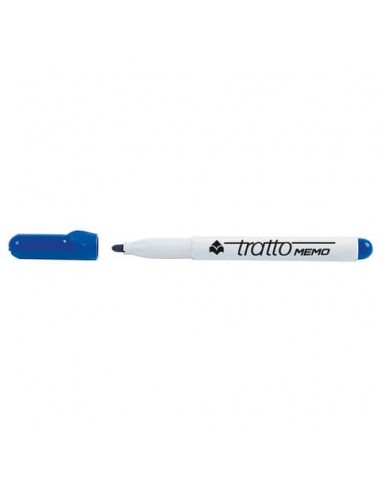 Marcatore per lavagne bianche Tratto Memo p. tonda blu F854001