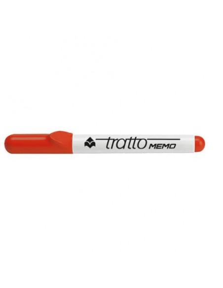 Marcatore per lavagne bianche Tratto Memo p. tonda rosso F854002