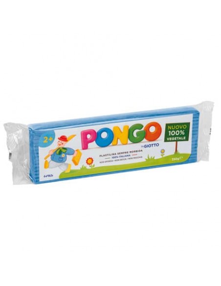 Panetto di plastilina vegetale modellabile 350 g Pongo azzurro F603515