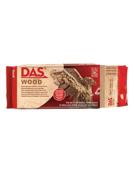 Pasta legno per modellare Das Wood panetto da 700 g F348800