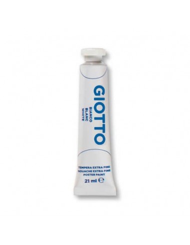 Tempera Giotto Extra ultrafine in tubetto 21 ml bianco - F35500100