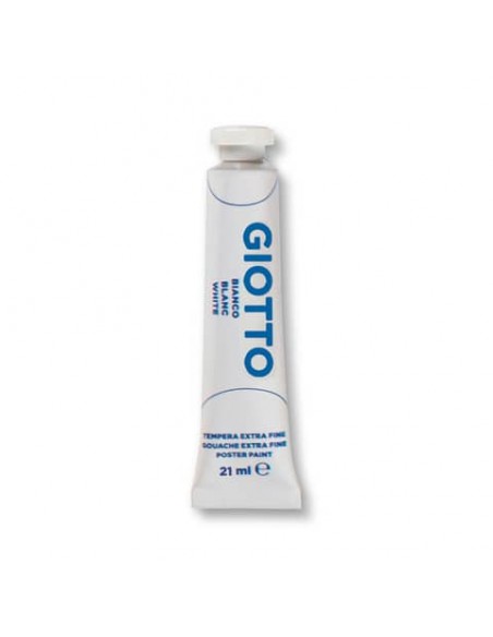 Tempera Giotto Extra ultrafine in tubetto 21 ml bianco - F35500100