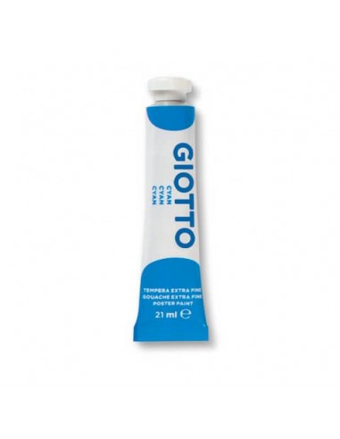 Tempera Giotto Extra ultrafine in tubetto 21 ml ciano - F35501500