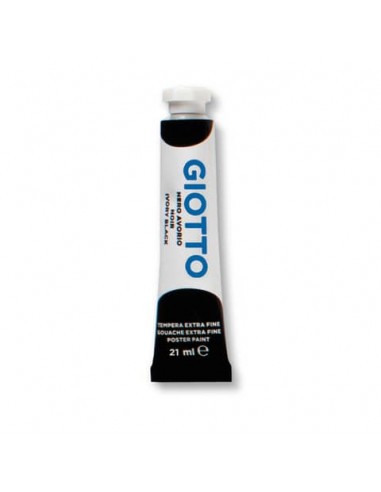 Tempera Giotto Extra ultrafine in tubetto 21 ml nero - F35502400