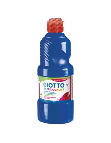 Tempera pronta Giotto Extra Quality in flacone 500 ml blu oltremare - F53281700