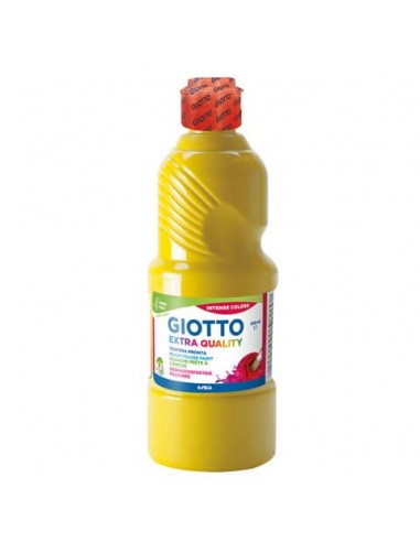 Tempera pronta Giotto Extra Quality in flacone 500 ml giallo scuro - F53280300