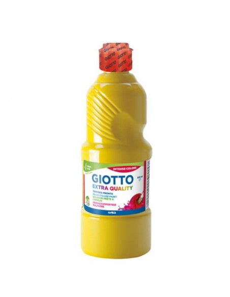 Tempera pronta Giotto Extra Quality in flacone 500 ml giallo scuro - F53280300