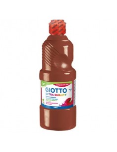 Tempera pronta Giotto Extra Quality in flacone 500 ml marrone - F532828