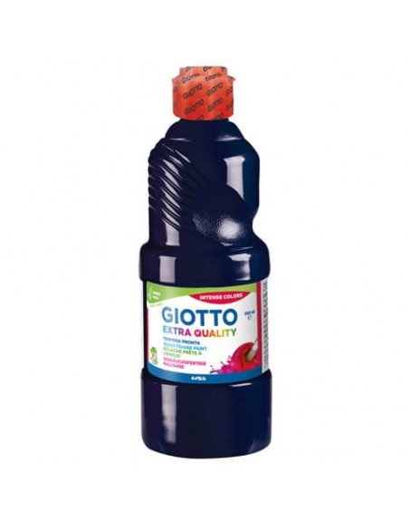 Tempera pronta Giotto Extra Quality in flacone 500 ml nero - F53282400
