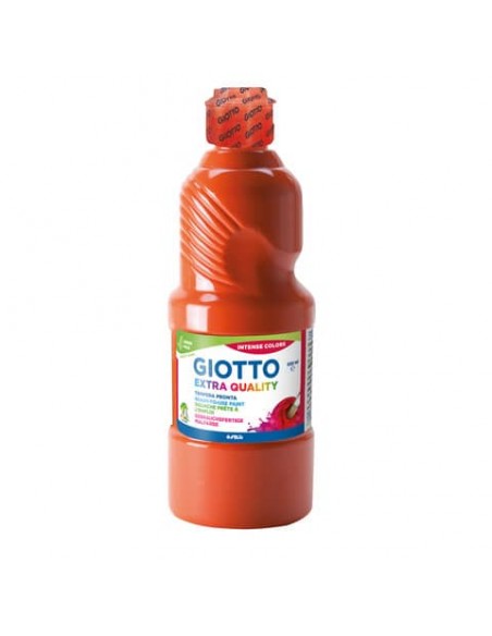 Tempera pronta Giotto Extra Quality in flacone 500 ml rosso scarlatto - F532808