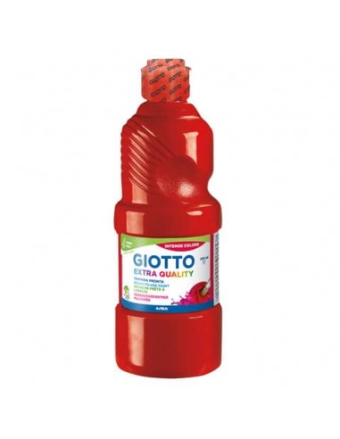 Tempera pronta Giotto Extra Quality in flacone 500 ml rosso vermiglione - F532807