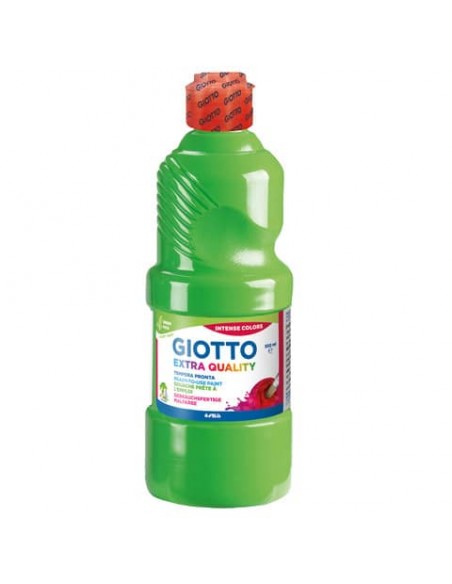 Tempera pronta Giotto Extra Quality in flacone 500 ml verde cinabro - F532811