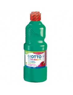 Tempera pronta Giotto Extra Quality in flacone 500 ml verde smeraldo - F532813