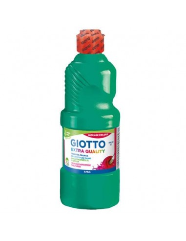 Tempera pronta Giotto Extra Quality in flacone 500 ml verde smeraldo - F532813